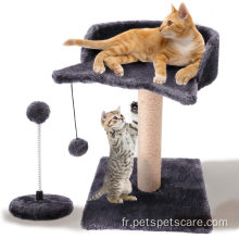 Plateforme en peluche pour tour d&#39;arbre à chat Cat Scratchers Post